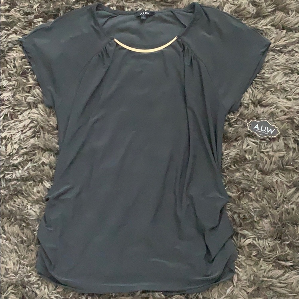 Gray + Gold Hardware Top